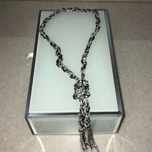 Silver Lariat Necklace